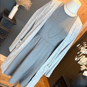 Sweet Claire Gray Midi Dress